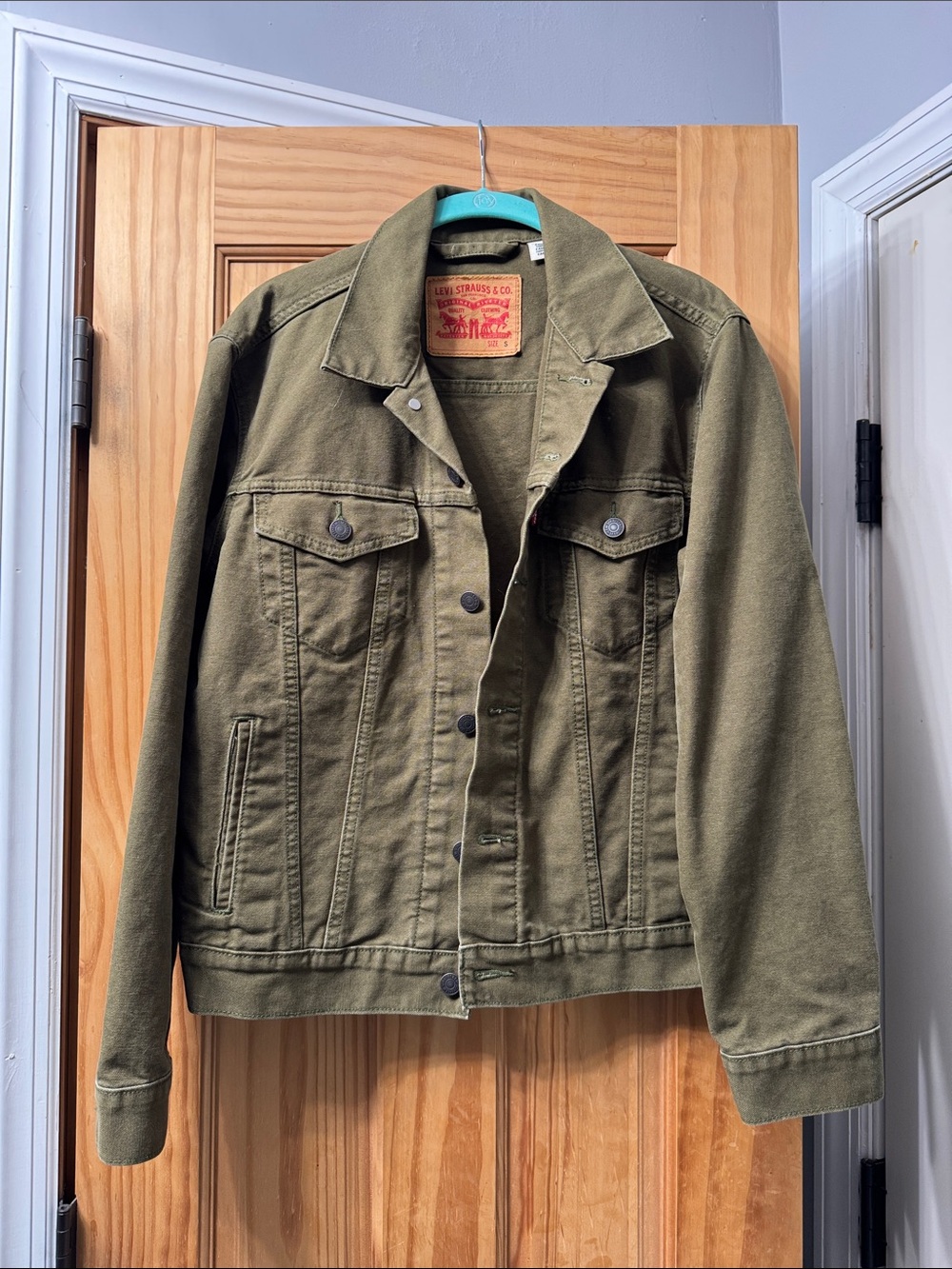 Levi's Olive Green Trucker Jean Jacket